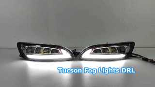 Nâng cấp đèn sương mù Hyundai Tucson DRL 2016-2018