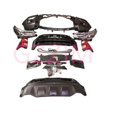 Toyota Revo 2016-2020 Hilux đến 2022 Rocco Mặt trước và phía sau BodyKit bộ đầy đủ Black Plastic