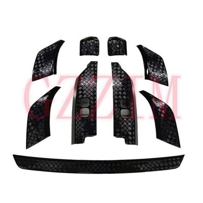 Defender 2007-2016 Áo đèn ô tô ốp phủ ánh sáng Trim Áo gương