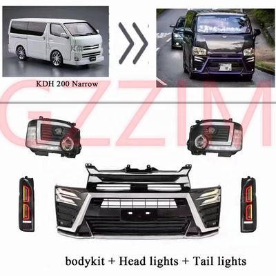 phụ kiện xe ô tô kit thân xe bộ nâng cấp nâng cấp mặt trước cho toyota hiace KDH 200 hẹp 2014-2018