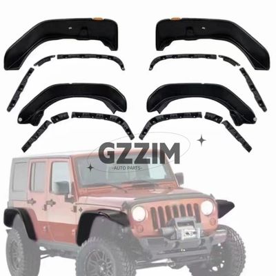 Jeep Wrangler JK JL JT Phụ kiện xe ô tô Đen thân rộng Fender Flares Wheel Brows