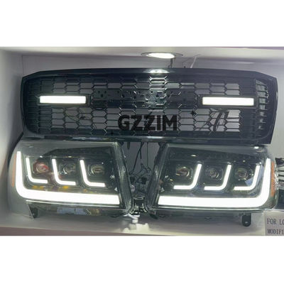 Toyota Land Cruiser FJ100 Đèn đầu Đèn phía trước sửa đổi Với lưới tản nhiệt