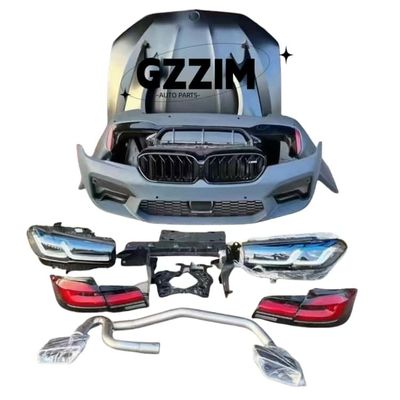Bộ phụ tùng nâng cấp BMW, bộ đầy đủ cản trước sau bằng nhựa, nắp capo, vè chắn bùn, đèn pha cho F18 nâng cấp lên kiểu dáng G38