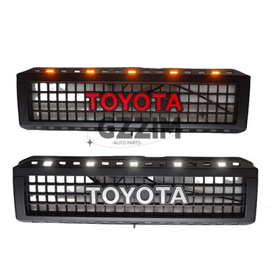 Toyota LC76 ABS lưới trước lưới với thanh ánh sáng Đen xe ô tô lưới trước lưới giữa