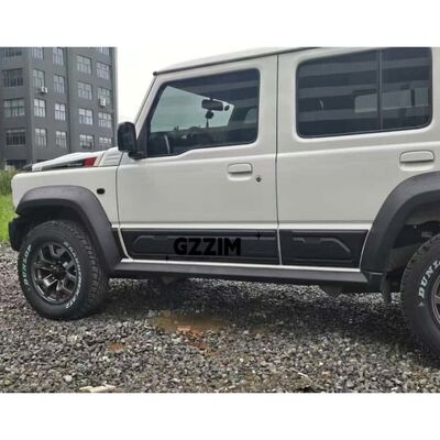 Side Door PP Matte Black Door Protection Molding Trim Panel 4Pcs for Suzuki Jimny JB74 JB64 2018-2024